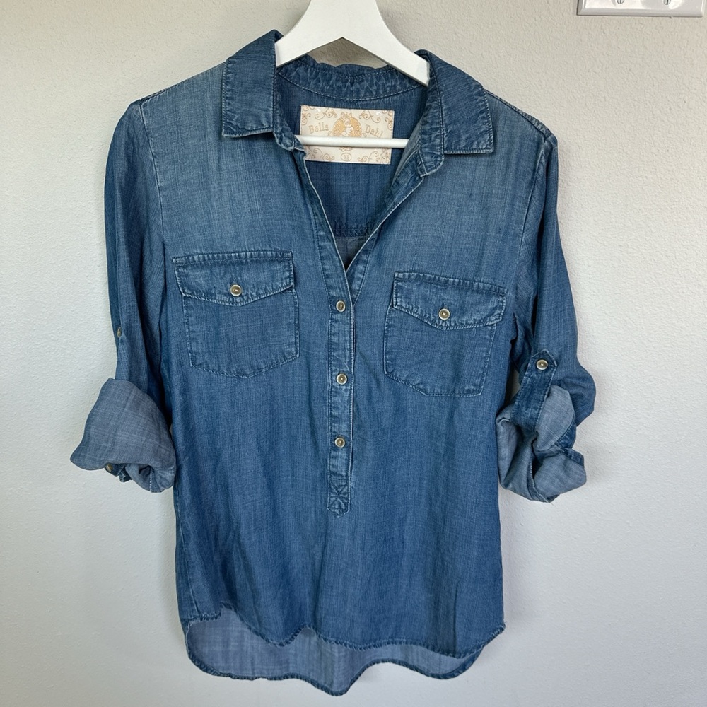 Bella Dahl Blue Denim Blouse
